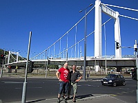 Ersébet bridge, Budapest, Hungary 2012